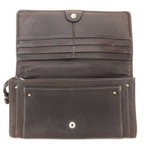 Chloe Wallet Purse Paddington Brown Woman unisex Authentic Used - Picture 6 of 6